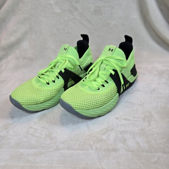 Womens Under Armour Lime Green Sneakers - Picture 1 of 9